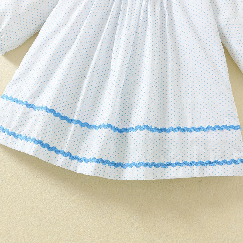 Autumn Baby Girl Christening Dresses Kids Cotton Long Sleeve Dress Children's Casual Clothing Girls Princess Frock Kids Clothes