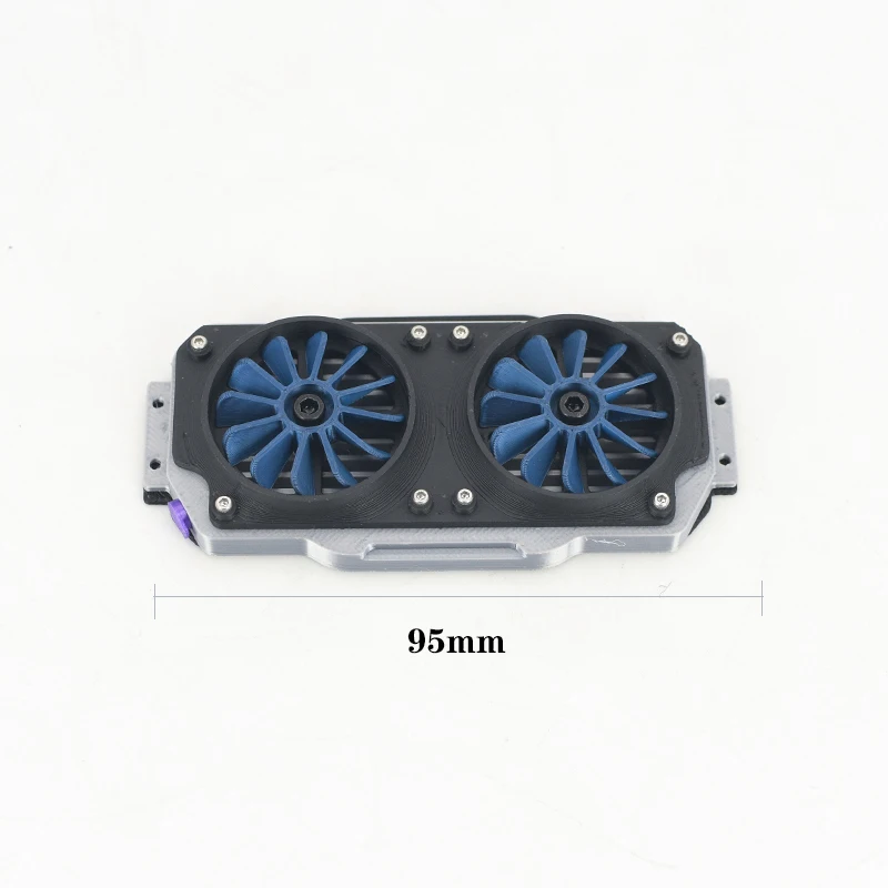 Simulation Heat Dissipation Fan Model Decorate for 1/8 1/10 RC Crawler Car Traxxas TRX4 TRX6 SCX10 Accessories