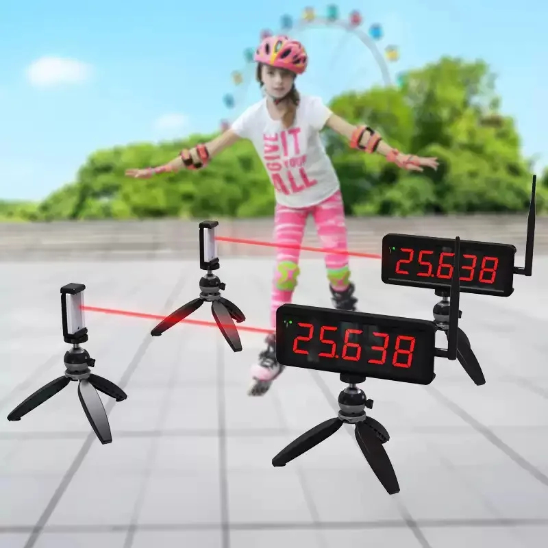 Wireless Infrared Timing Sensor for Track Skate Slalom Speed Racing Motorcycle Gymkhana Training