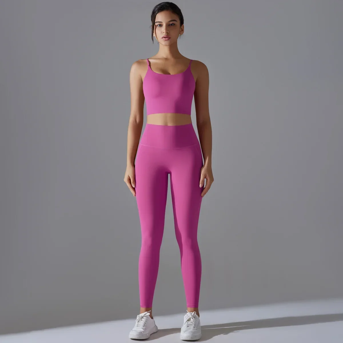 Seamless Yoga Sets Sports Fitness High Waist Hip Lift Tight Yoga Sports Bra Pants Set Running Workout Gym Tracksuits for Women