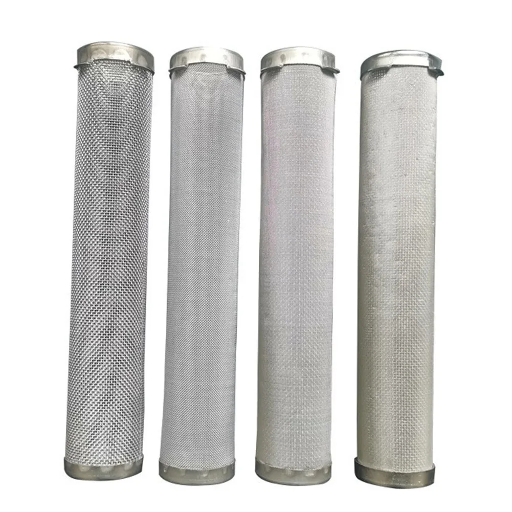 1pcs Airless Spray Pump Outlet Manifold With 4 Wings 1 Bottom Hole Stainless Steel Filter 60 /80/150/200 Mesh Filter Replacement