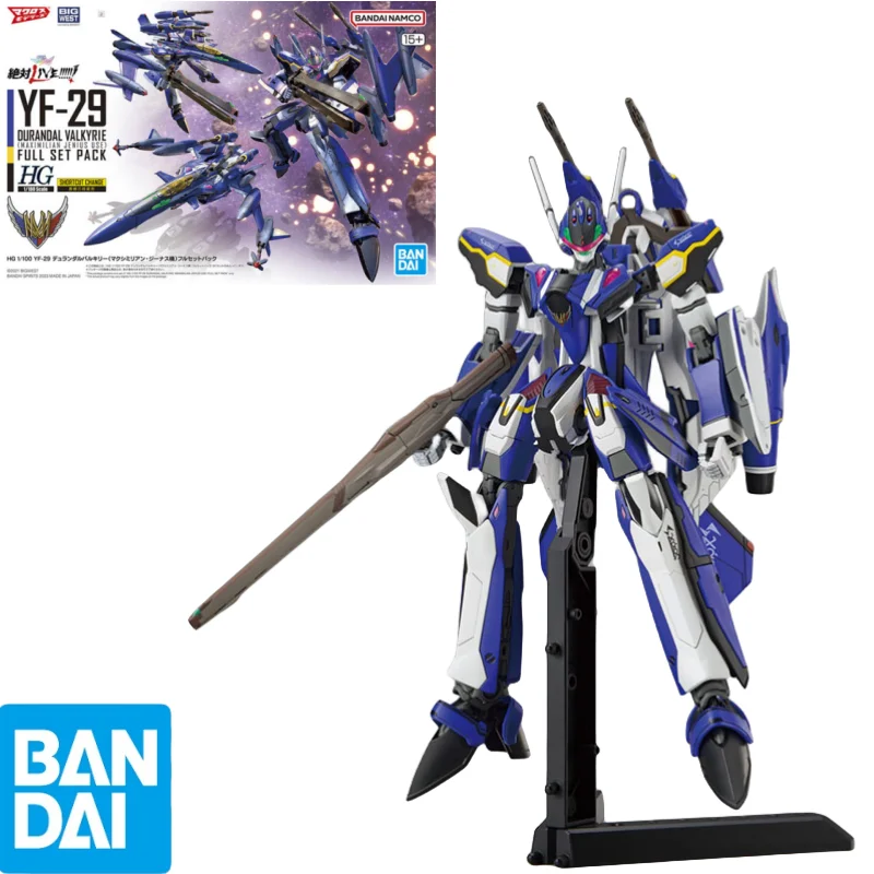 

In Stock BANDAI HG 1/100 YF-29 DURANDAL VALKYRIE FULL (MAXIMILIAN JENIUS USE) Full Set Pack Anime Action Figures Assembly Toys