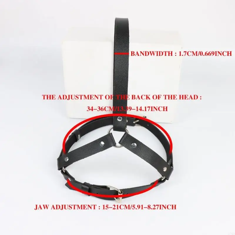 Masker Perbudakan BDSM 270D Masker Pengekangan Erotis Budak Bdsm Mainan Seks Permainan Dewasa Masker Wajah Kulit Imitasi Baru