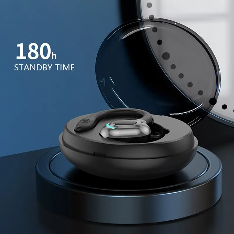 Wireless Bluetooth Hanging Ear Air Conduction with Charging Compartment Sports Waterproof for Android Apple