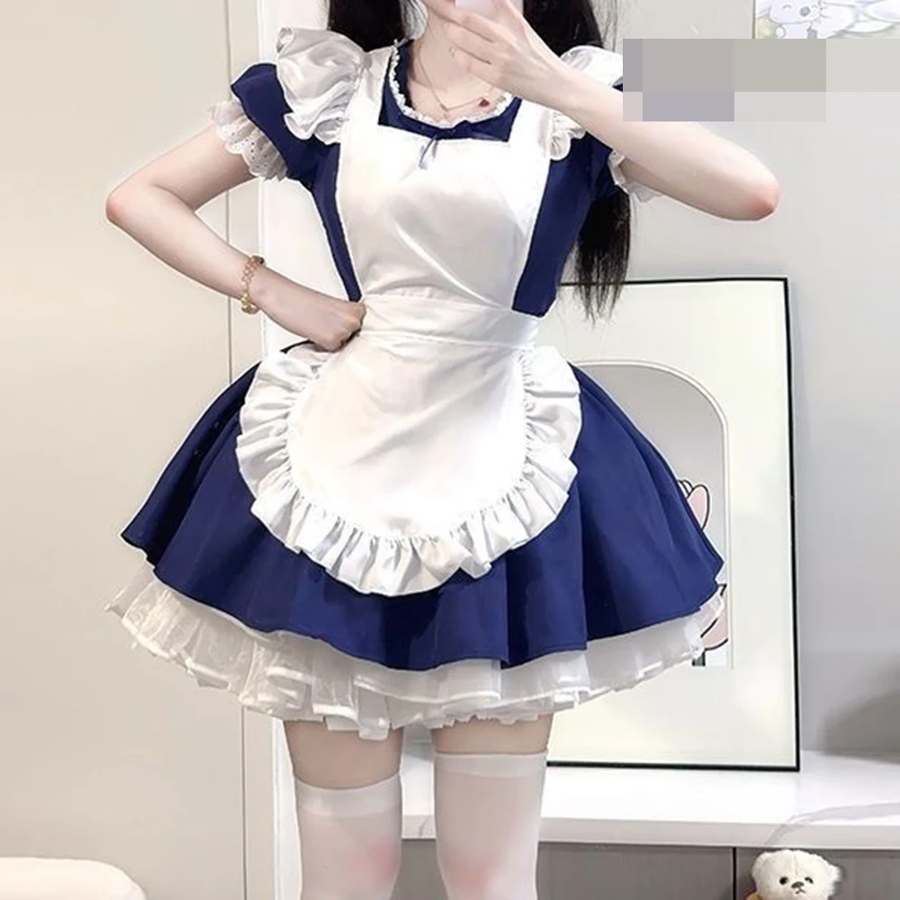 

Sweet angel maid outfit cute soft sister cyan girl cos maid outfit lolita lolita dress vestidos de noche juveniles
