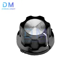 Aluminum Alloy Potentiometer Knob Cap Volume Control Knob Hat Rotation Switch for 6mm Roll Shaft/D-axis