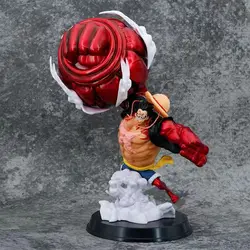 30cm 원피스 Luffy 그레이트 사루왕 건 4th 기어 빅 피스트 Luffy 애니메이션 액션 피겨 모델 Pvc 동상 인형 컬렉션 장난감 선물
