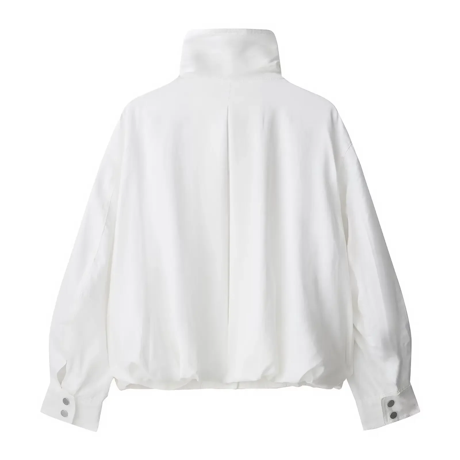 الوقوف طوق كم طويل واحدة الصدر سستة معاطف موضة ربيع الخريف عطلة أبلى المرأة سترات النساء الصلبة غير رسمية