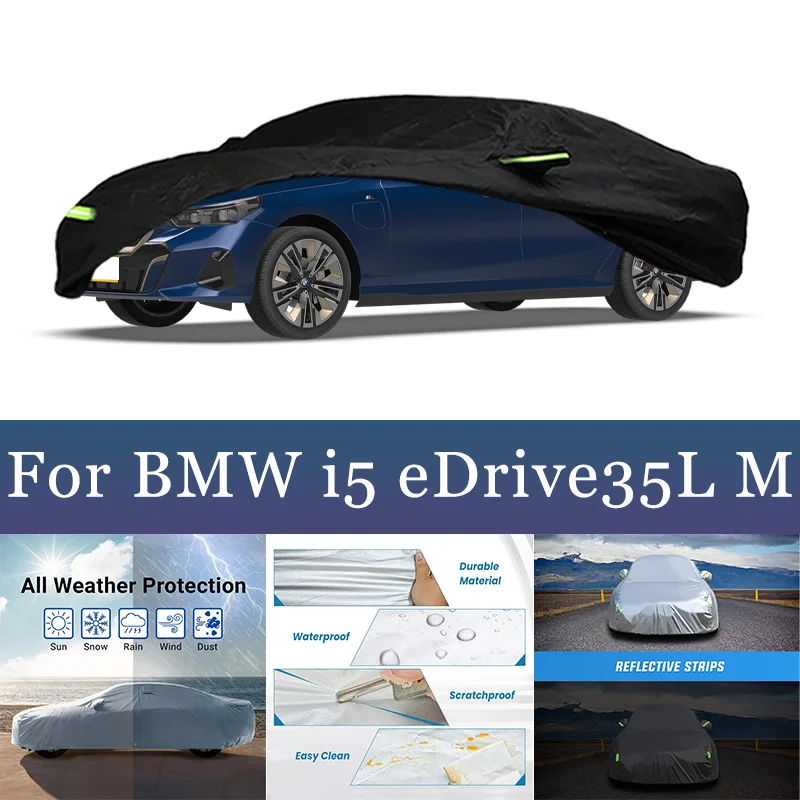 

Full Car Cover For BMW i5 eDrive35L M Waterproof Summer Sun Shade Anti-UV Winter Rain Snow Prevent Cover