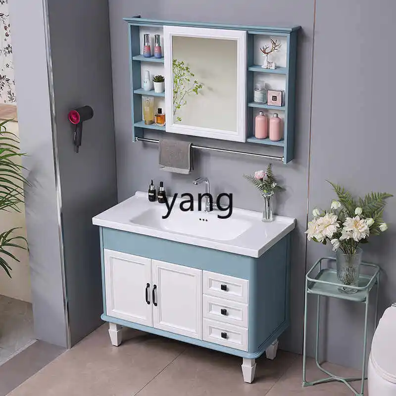 LH carbon fiber bathroom cabinet wash basin combination integrated bathroom toilet laundry basin