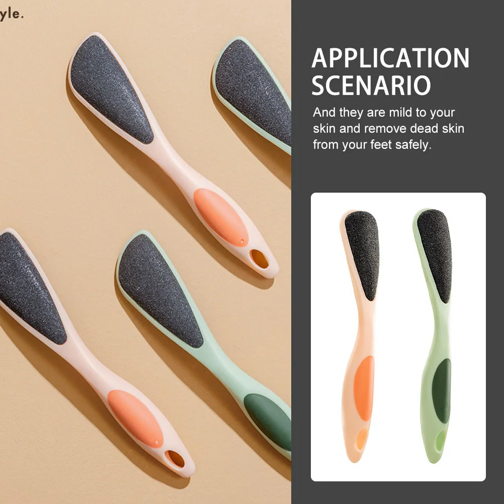 

2Pcs Handheld Foot File Reusable Exfoliating Tool for Fast Callus Removal Smooth Soft Feet Pedicure File Scrubber