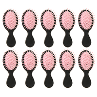 10pcs mini hair brush set, soft color, portable exfoliating comb with air cushion Special for real hair wigs ﻿