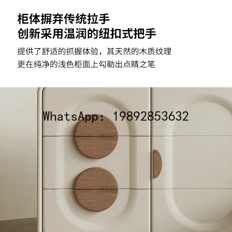 

O8- Dressing Table and Chest of Drawers Integrated Small Vintage Extendable Solid Wood Storage Cabinet Makeup Cabinet