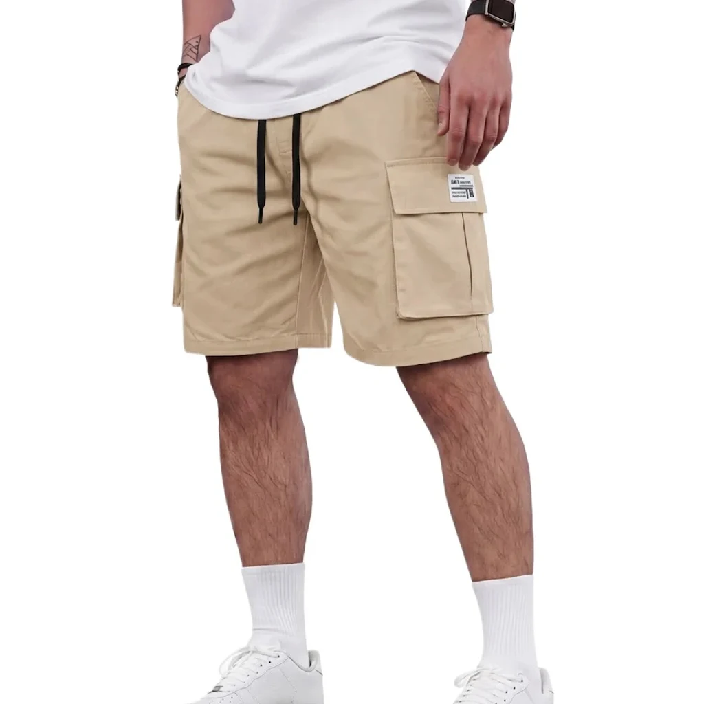 Mens Summer Casual Shorts Plus Size Knee Length Bottoms MultiPocket Tactical Shorts Ideal for Running Jogging Daily Work Ear - Image 4