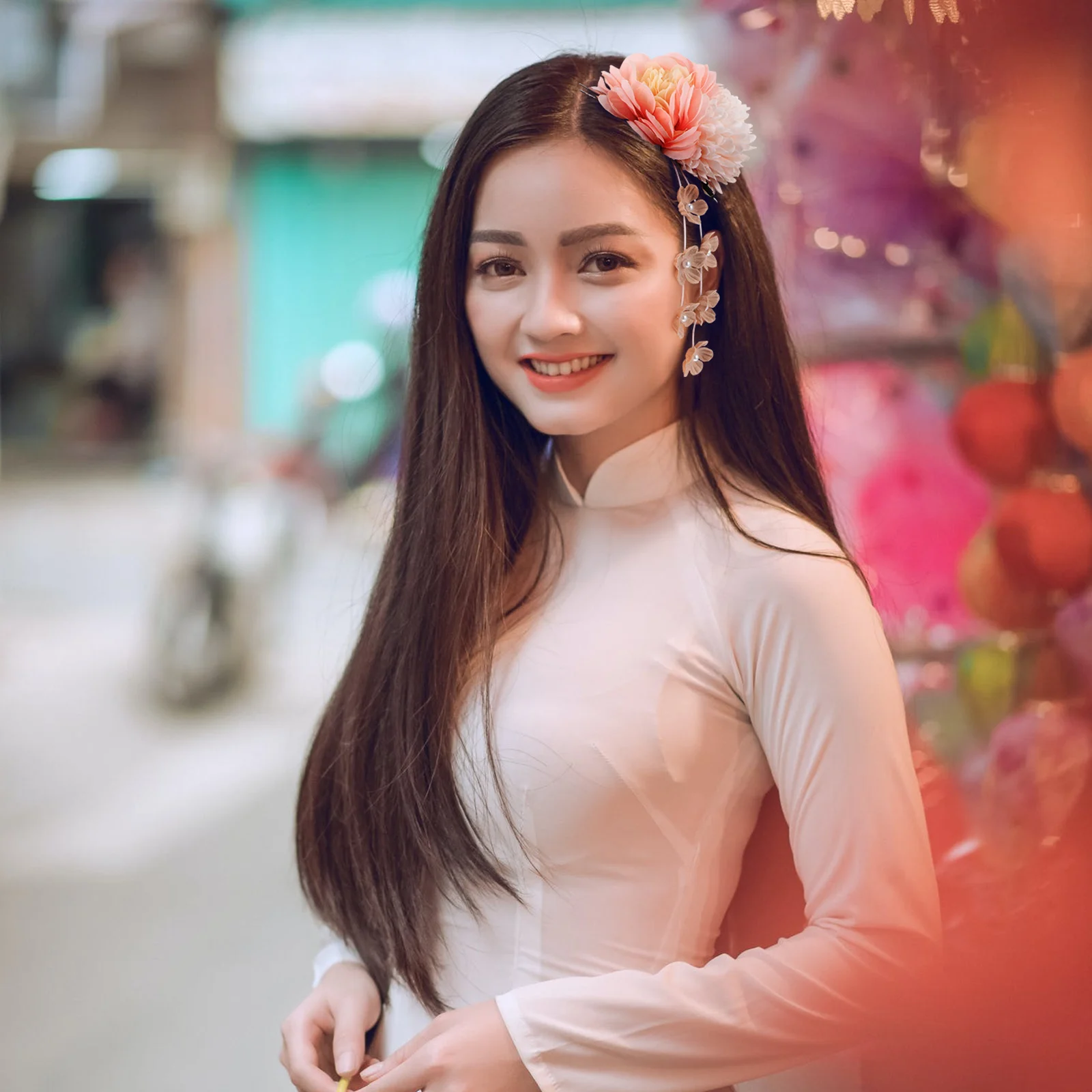 

Hanfu Hairpin Vintage Accessories Clip Girl Flower Brooches Women Ornaments Retro Headdress Pearl Style Hair Clasp Practical