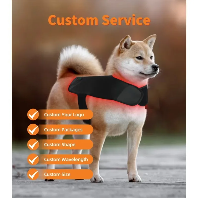 Portable Infrared Therapy Mat Veterinary-Grade 660nm/850nm Red Light Therapy Dog Back Wrap Animal Care and Supplies