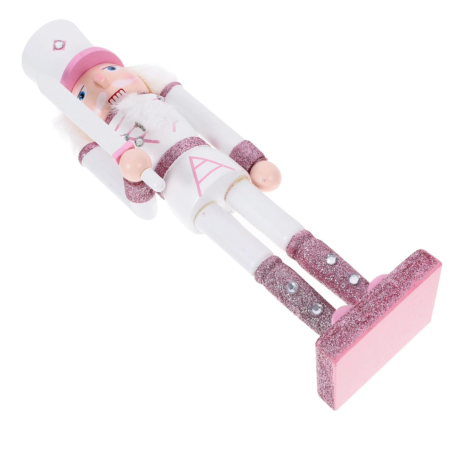 

Wooden Nutcracker Ornament Xmas Party Decor Desktop Small Craft Holiday Nutcrackers Decorations Wood Nutcracker For Home