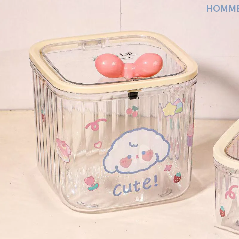 Clear Accessories Organizer Box Multifunctional Storage Box For Hair Ties Jewelry Bathroom Desktop With Storage Organizer