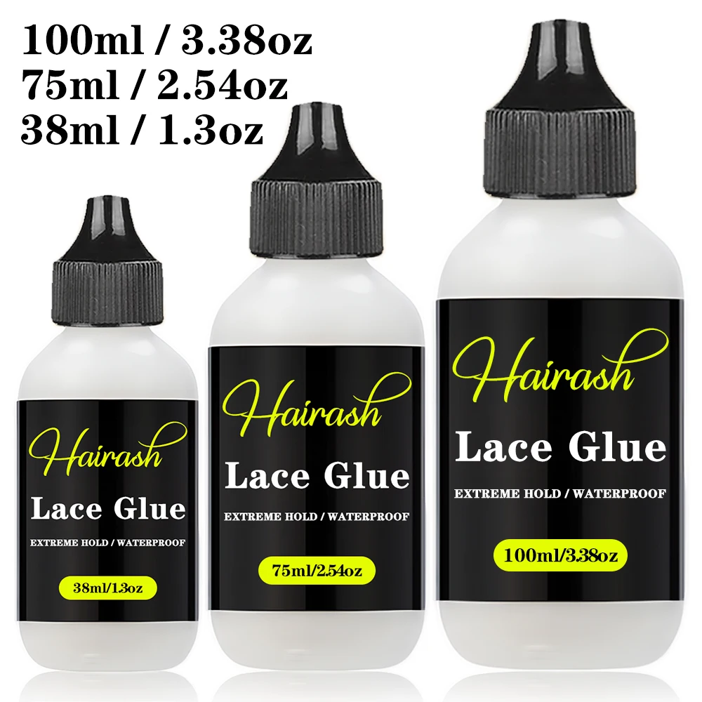 100ml/75ml/38ml Wig Glue For Lace Front Waterproof Supports Customized Private Labels Extra Strong Wholesale Hair Glue