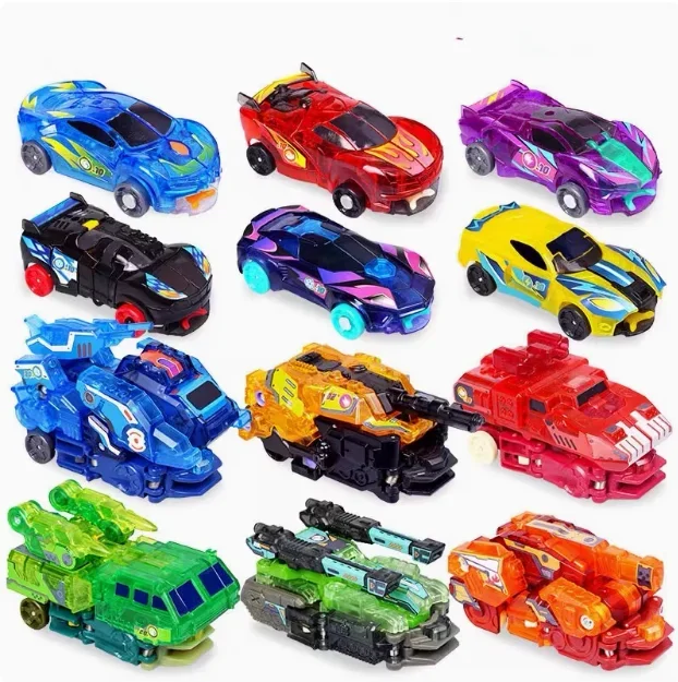 Transforming Robotic Beast 1st Generation Hellfire Steel Claw Earth Shattering Dragon Chip Flip over Robot Armor Model Toy