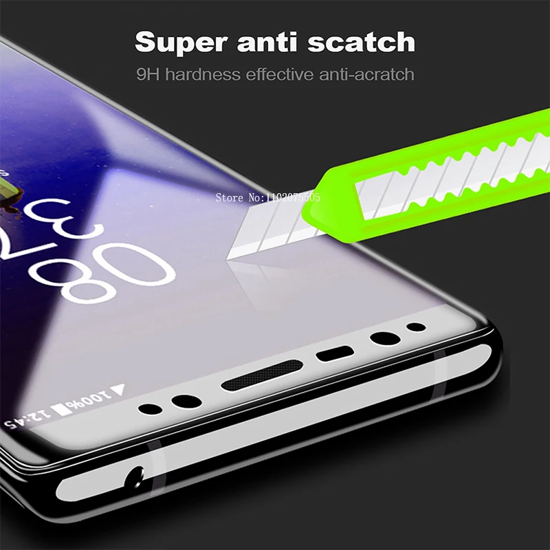 3PCS Curved Tempered Glass for Samsung S23 Ultra S10 S9 S8 S22 S21 S20  Plus Screen Protector for Samsung Note 20 Ultra 10 9