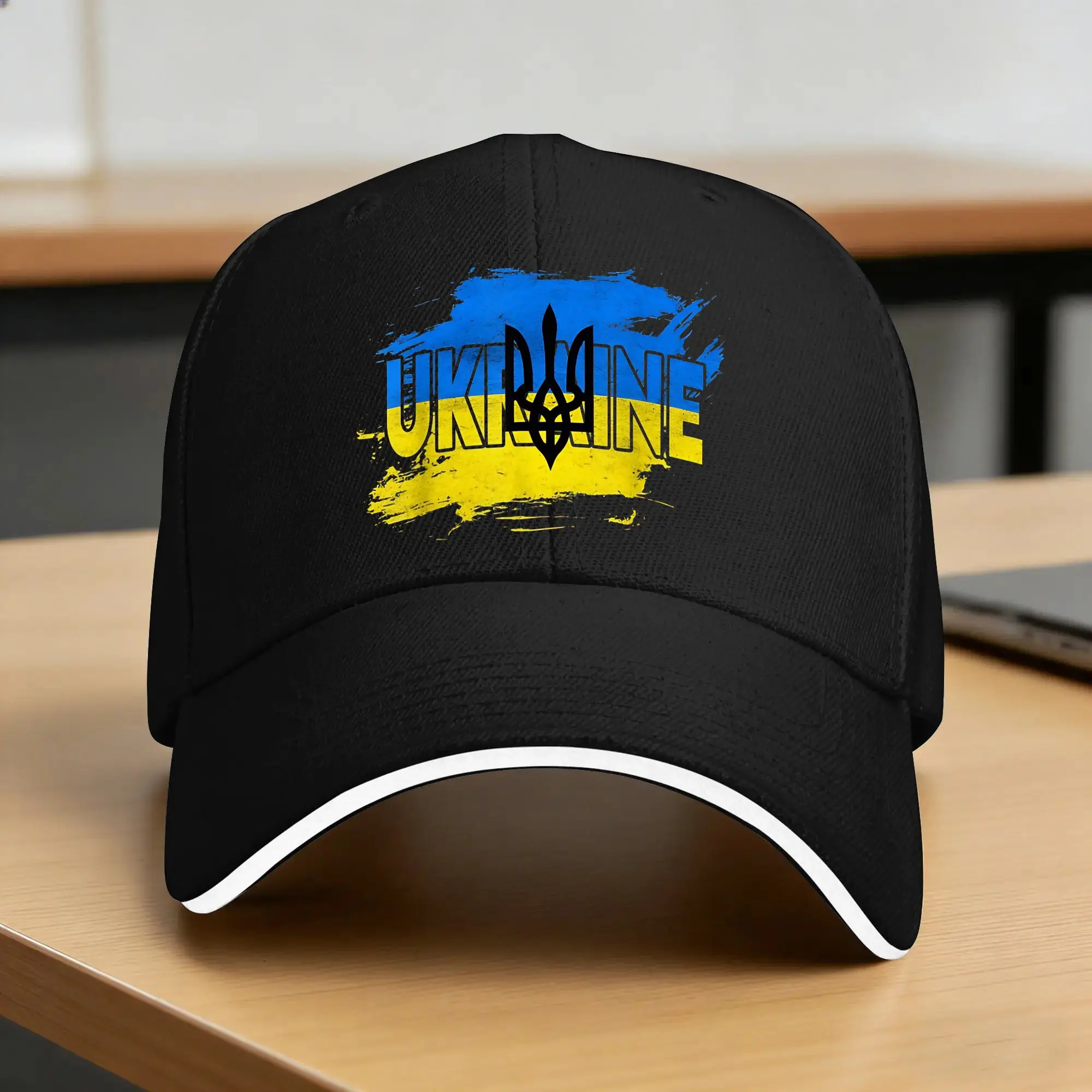 Ukraine Ukrainian Flag Casual Baseball Cap  Outdoor Sports Hip Hop Hats Summer Sunscreen Men Women Fitted Retro Baseball Caps