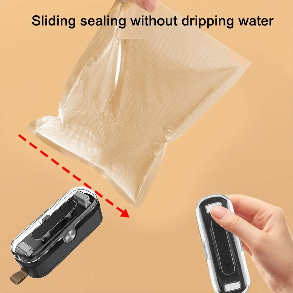 Multi-use Gear Mini Bag Sealer Handheld Magnetic Heat Sealer & Cutter,Portable Food Snacks Packaging Sealing Machine Bag Reseale