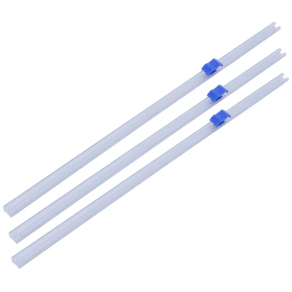 3pcs Convenient Plastic Wrap Dispensers Reusable Plastic Foil Film Cutter Slide Cling Film Cutting Strip Plastic Wrap