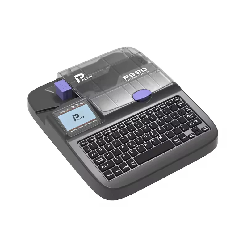 P990 Digital Cable Wire Label Printer, Thermal Heat Shrink Tube Printer With Barcode Printing For Cable Tags & Wire Markers