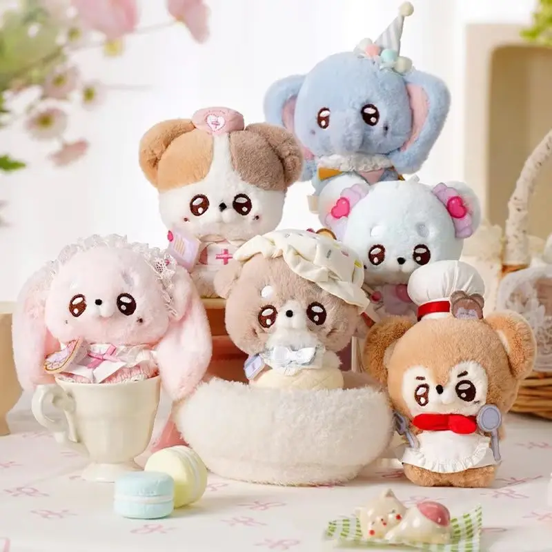 

Doll Handspupu MengMeng long series hand-held plush toy dog doll rabbit doll Kawaii small animal holiday Christmas gift girl