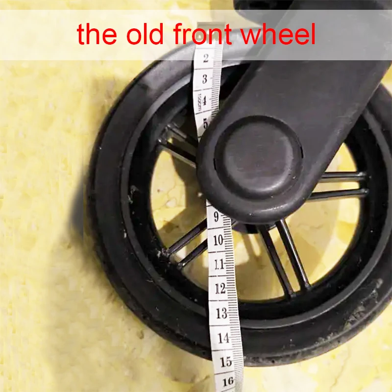 Stroller Wheel Tire For Concord Neo Front Wheel PU Tubeless Tyre Cover With Tread DIY Replacement Baby Buggy Accessories