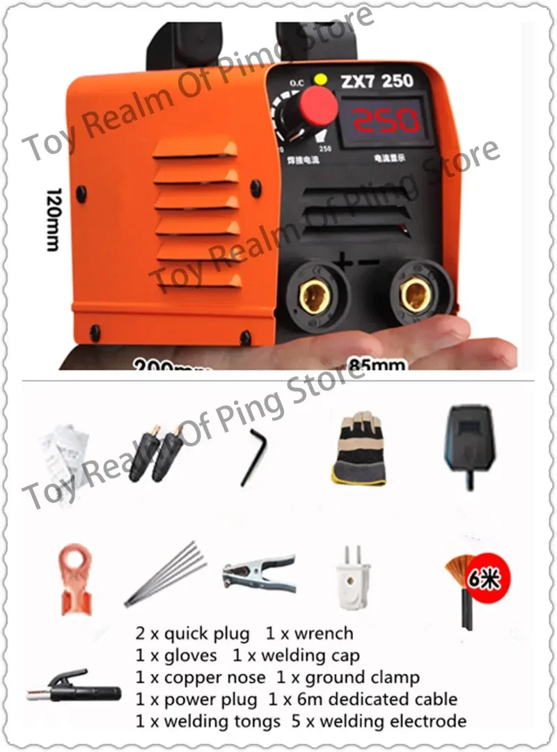 EU delivery 250A 220V Compact Mini Welder Inverter ARC Welding Machine Stick