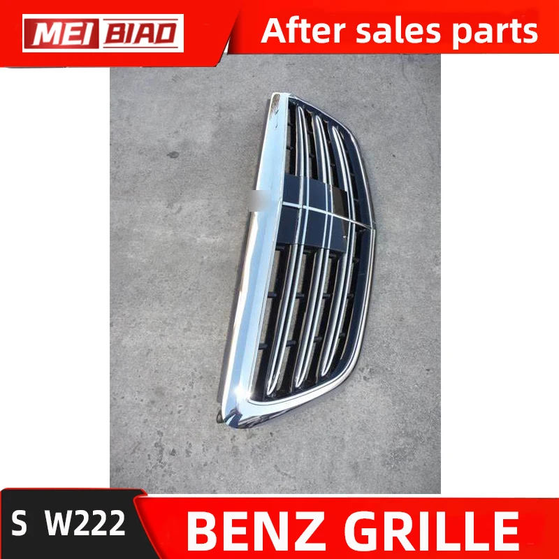 FOR MERCEDES S-CLASS W222  2014-2020 GRILLE ASSEMBLY WITH CAMERA HOLE WITHOUT NIGHT VISION A 2228802500 Aftermarket Replace part