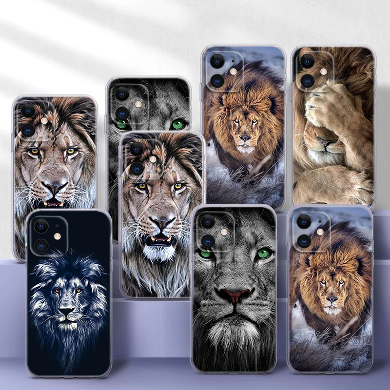 big lion animal Soft Case for Moto G4 Plus G41 G5 Plus G50 G51 G5S G6 Play G60 G7 Power G71 G5 G9