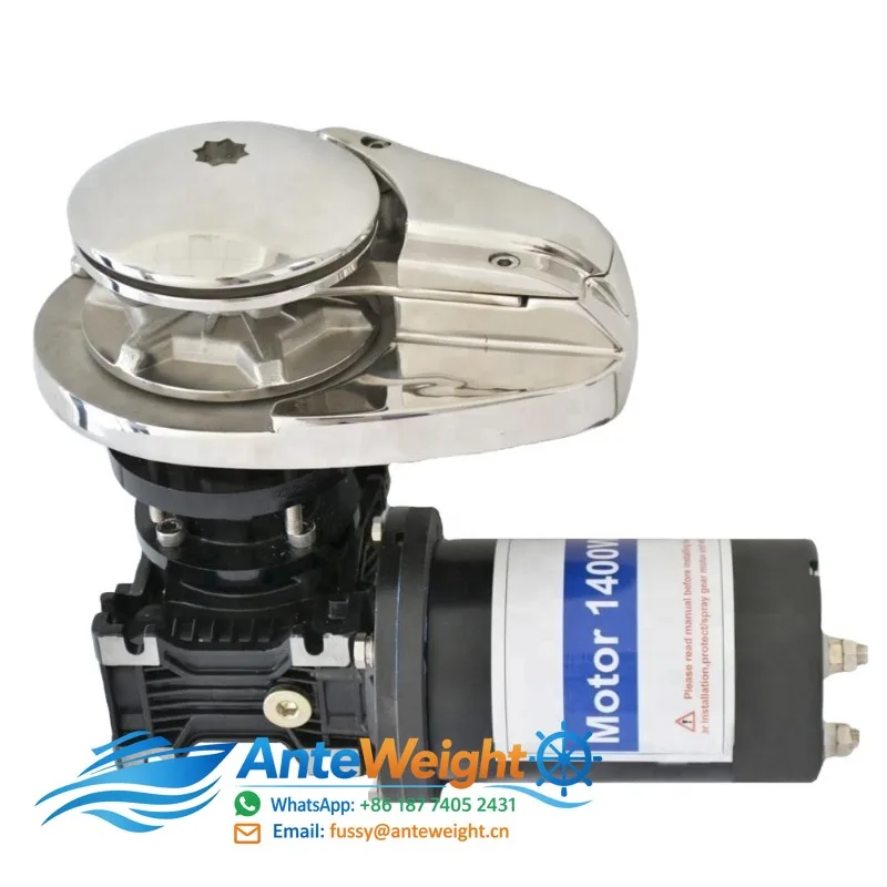 12V/24V 1600W 8mm Chain Vertical Winch Electric Anchor Windlass