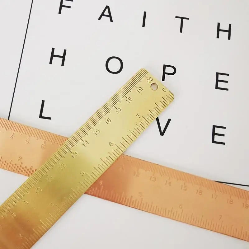Công cụ đo nhựa của U4LA Brass Ruler Straigh