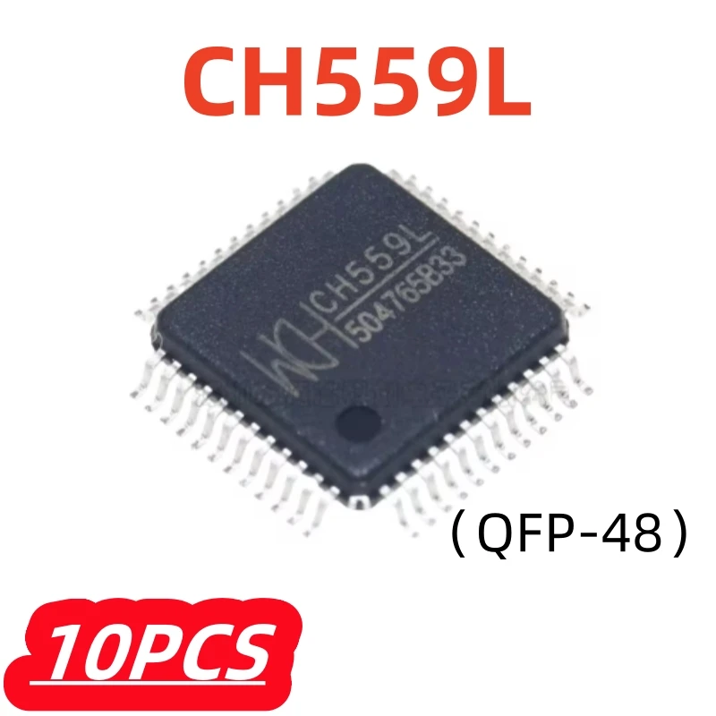 10Pcs/lot CH559L 100% New QFP-48