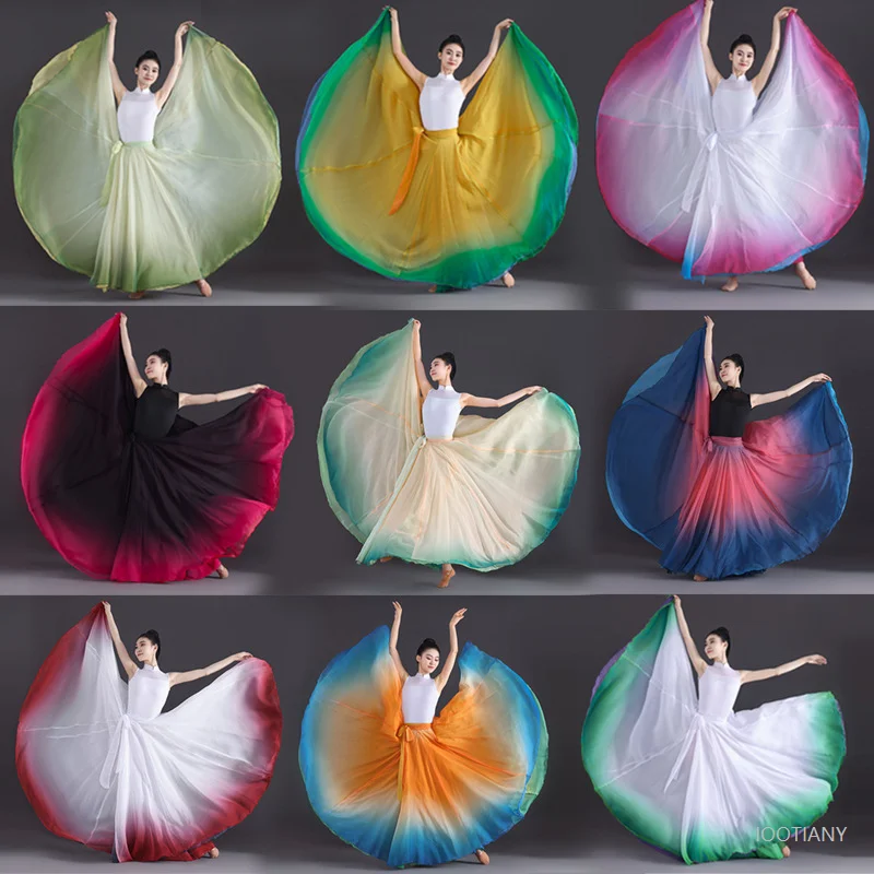 

720 Degree Gradient Dance Skirt Cosplay Classical Dance Training Clothes Opening Dance Long Dress Dancer Fairy Chinese Style