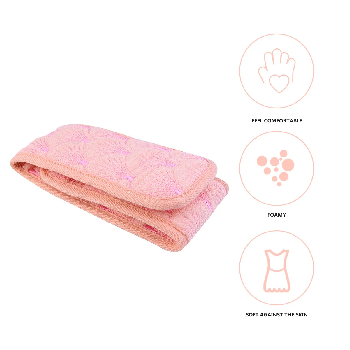 1Pcs Body Scrubber Bath Towel Exfoliating Back Scrubber Washer Remove Dead Skin Cells Keep Skin Youthful Healthy Radiant Shower