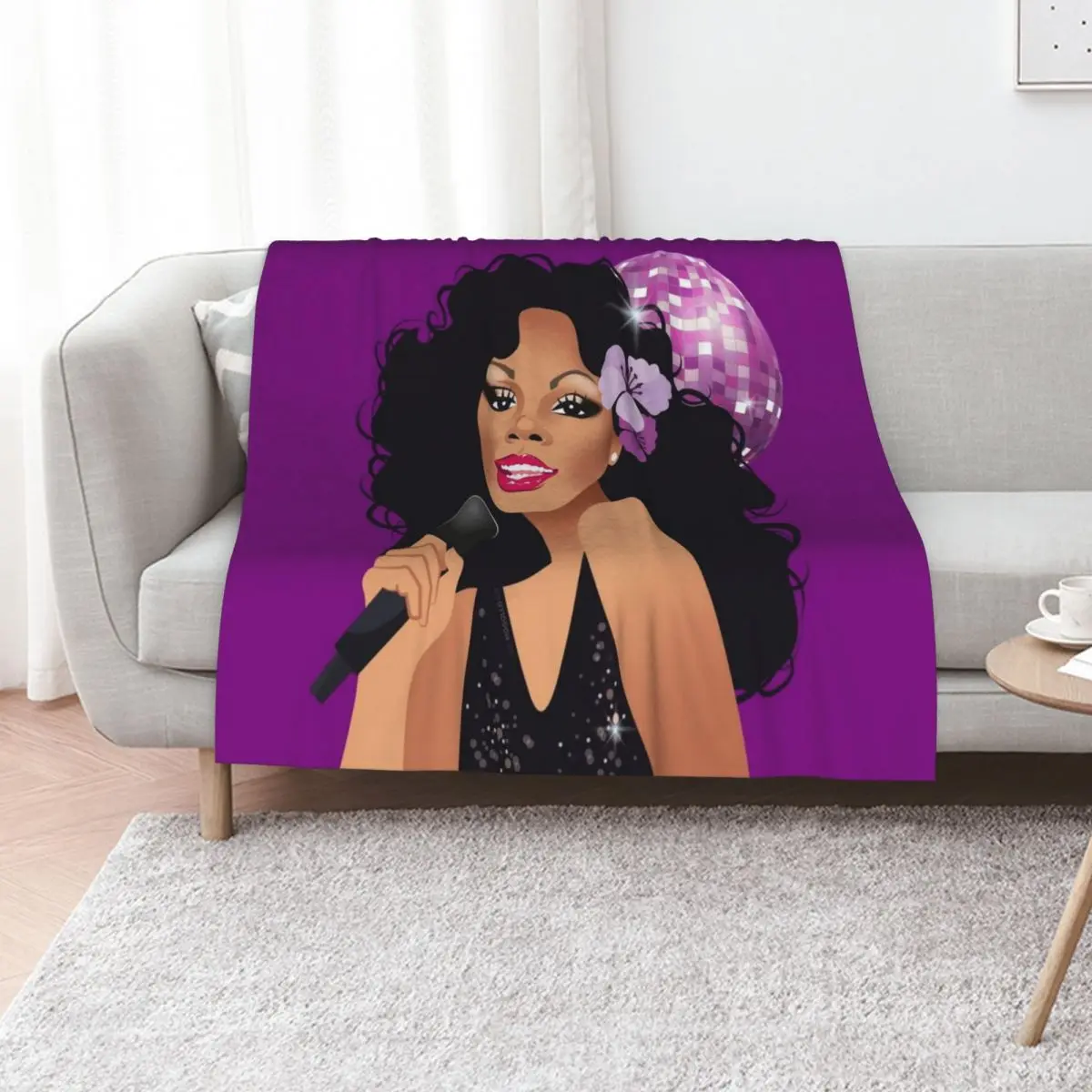 Disco Queen Throw Blanket Retros Blankets For Baby Heavy for sofa Moving Quilt Blankets