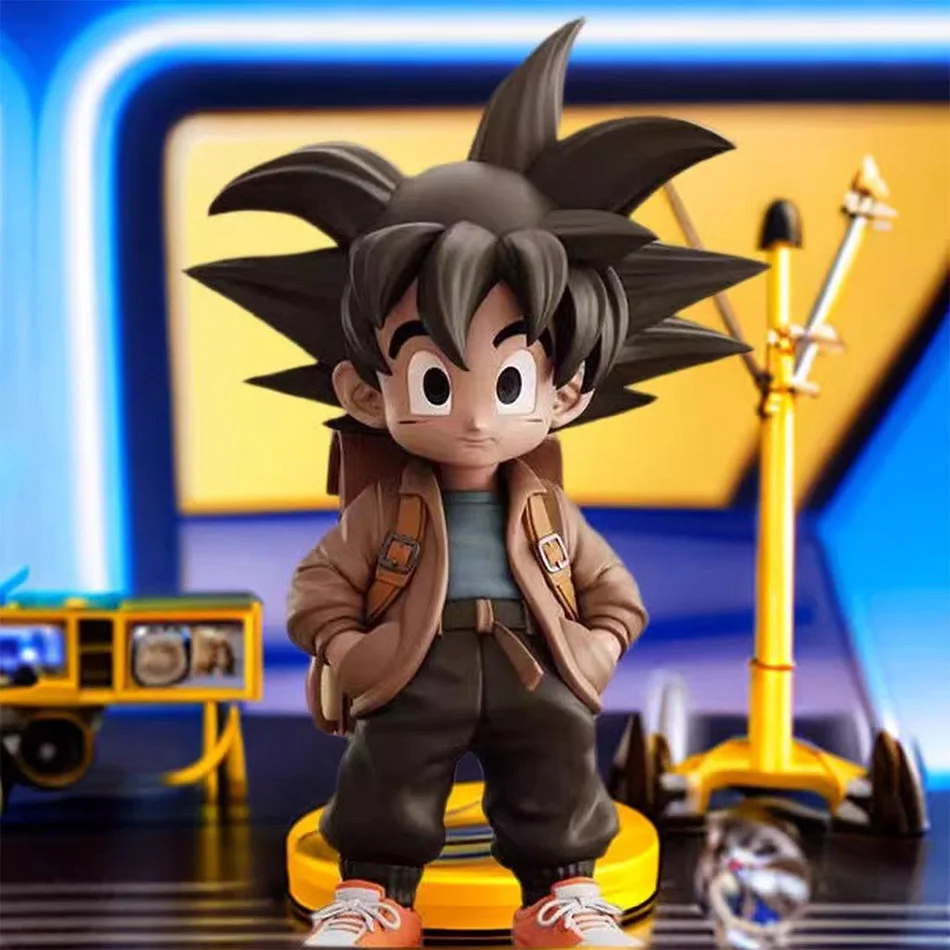 Anime son goku figuras dragon ball super estatueta modo bonito figura estátua dbz modelo pvc brinquedos colecionáveis ornamento presentes brinquedos