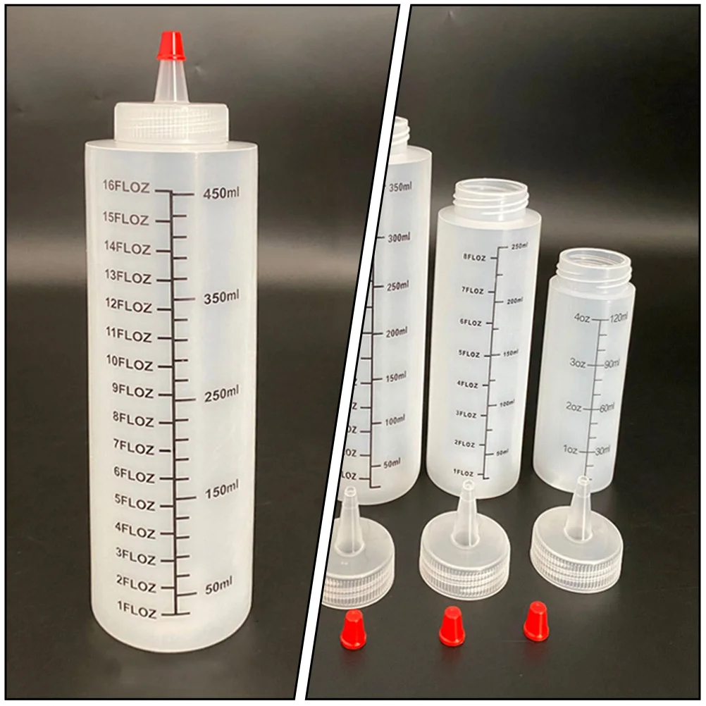 

8Pcs Sauce Squeeze Bottles Kitchen Salad Dressing Containers Food Grade Plastic Kitchen Gadgets Condiment Dispensers Portable