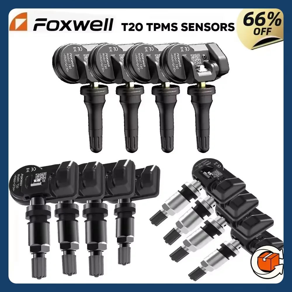 Foxwell T20 Sensors TPMS Tire Pressure Sensor 315/433MHz for Foxwell TPMS Tool Programming Monitoring System of Tire Pressure