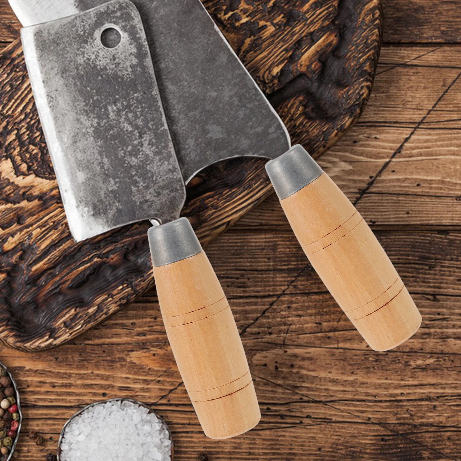 

Wooden Cutter Replacement Kitchen Tool Non-Skid Grip Chopping Chef Knife Kitchen Supply Anti-Slip Handle For Cutter