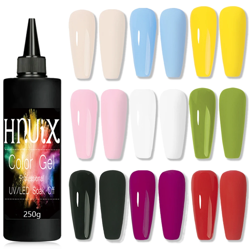 

HNUIX 250g Nail Gel Spring Summer Popular Semi Permanent Charm Art Designs Manicure Off LED UV Glossy Varnishes Nail Accessories