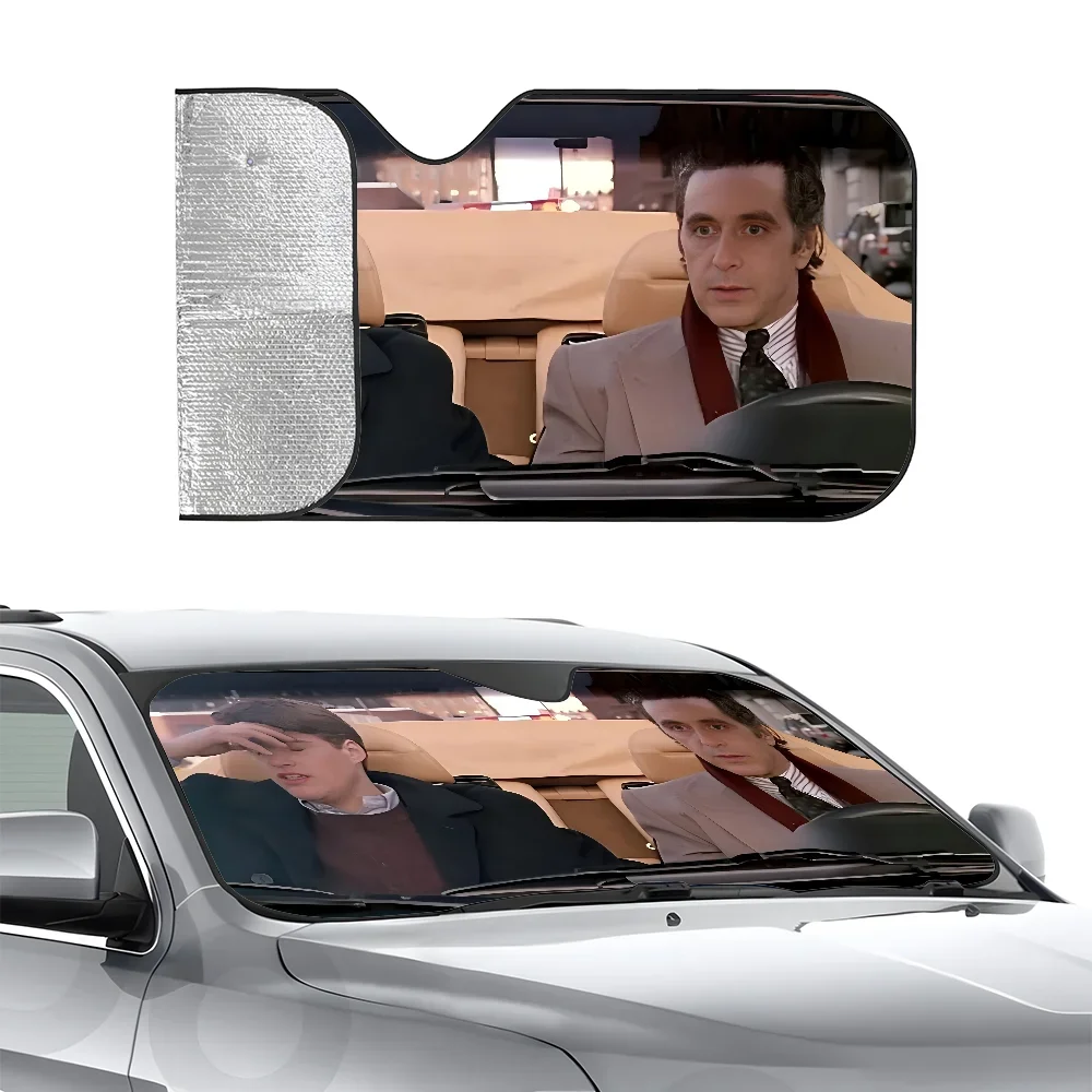 

S-Scent Of A Woman Driving Car SunSha Heat-insulating Aluminum Film Windshield Sunshas UV Rays Block Car Sun Visor Protector