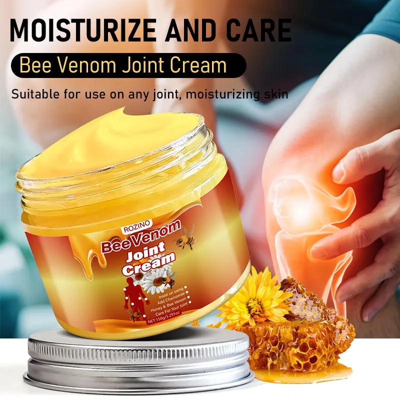 Bee Venom Body Moisturizer Bee Venom Joint Cream |   Contains Natural Ingredients Such as Bee Venom and Dandelion, Moisturizes and Protects the Skin, Suitable for All Skin Types, with a Fresh Scent, Contains Salicylic