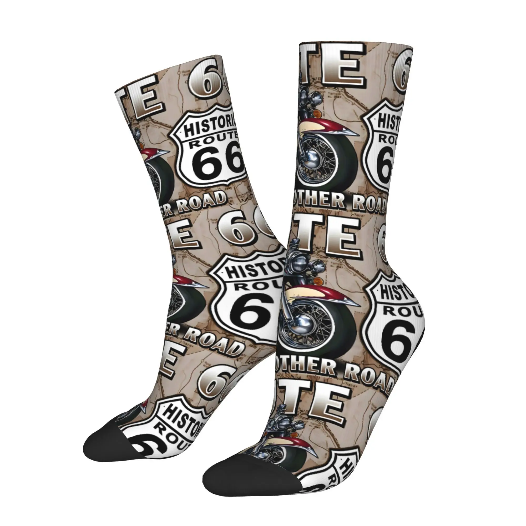

Funny Sock for Men Retro Style Hip Hop Harajuku Happy Breathable Pattern Printed Crew Sock Seamless Gift