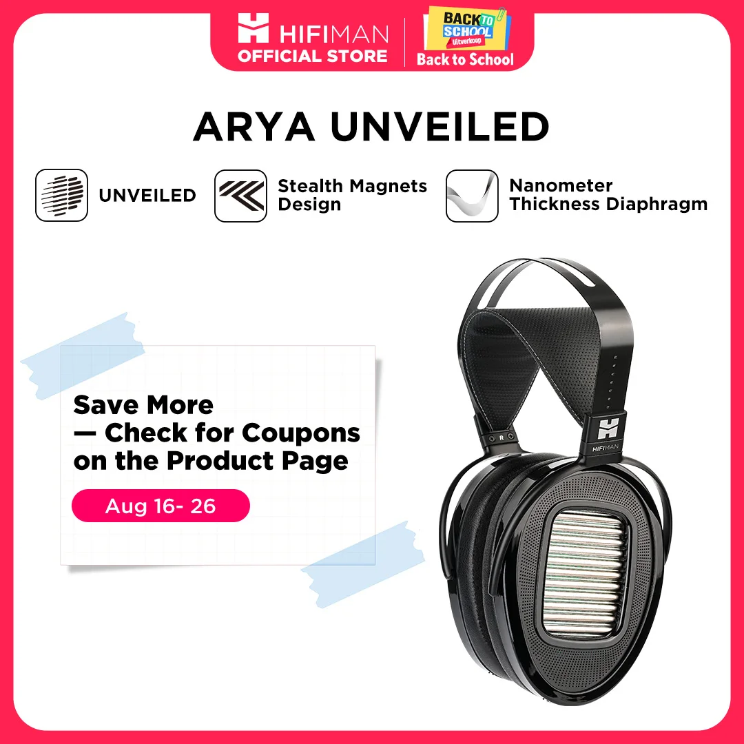 HIFIMAN Arya Unveiled Full-Size Over-Ear-Planar-Magnetkopfhörer mit Stealth-Magneten