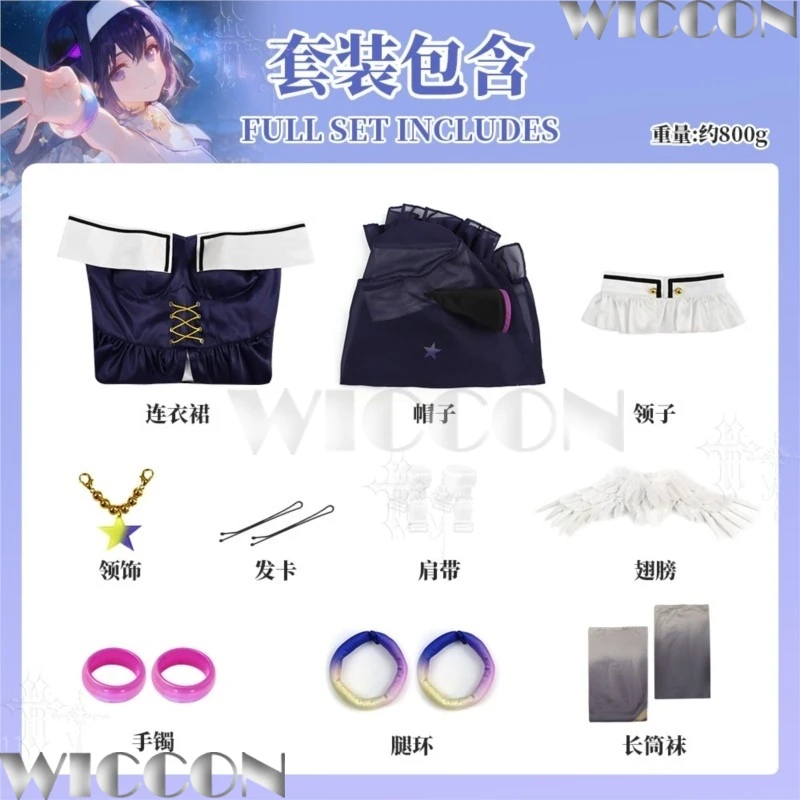 BanG Dream Yume Mita Fuji Miyako Cosplay Wig Mugendai Mewtype Dress Hat Collar Stockings Accessories Navidad Carnaval Event view 4